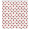 thumbnail image 3 of Floral Shower Curtain, Damask Pattern Inspired Vintage Style Retro Blomed Rose Figure, Fabric Bathroom Set with Hooks, 69W X 84L Inches Extra Long, Sage Green Brown and Dark Coral, by Ambesonne, 3 of 3