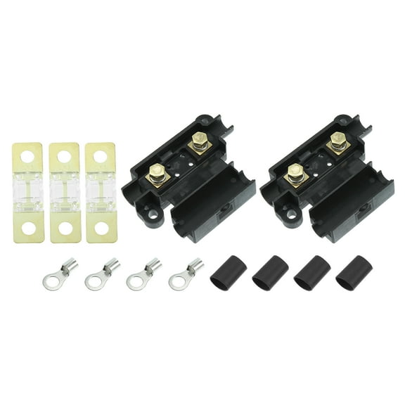 80A Fuse Kit 2 x ANS Holder 3 x 80 AMP Fuses Dual Battery Charger 1 Set