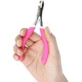 thumbnail image 3 of Pinza para cutículas de uñas, tijera para piel muerta de acero inoxidable, herramienta de manicura para salón de uñas en casa (rojo rosa), 3 of 5
