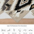 thumbnail image 6 of Abstract Weaving Pattern Flannel Blanket for Bed,Travel and Camping, Ethnic Style Retro Brown White Super Soft Cozy Blanket for All Seasons 40"x50", 6 of 7