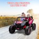 thumbnail image 2 of QinaQin UTV eléctrico infantil de 24V para 2 pasajeros, vehículo 4x4 con control remoto, asientos tipo piel, 4 amortiguadores, luces y música para paseos más cómodos, 2 of 8