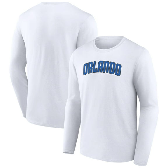 Men's White Orlando Magic Alternate Logo Long Sleeve T-Shirt