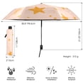 thumbnail image 3 of Star Pattern Folding Umbrella UV50+ Waterproof Sun Protection Auto Open Close Compact Fiberglass Frame, 3 of 8