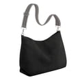 thumbnail image 1 of Bolso de mano de pana para mujer, informal, con correa ajustable, para el trabajo diario, Valentín y adolescentes. Negro, 1 of 8