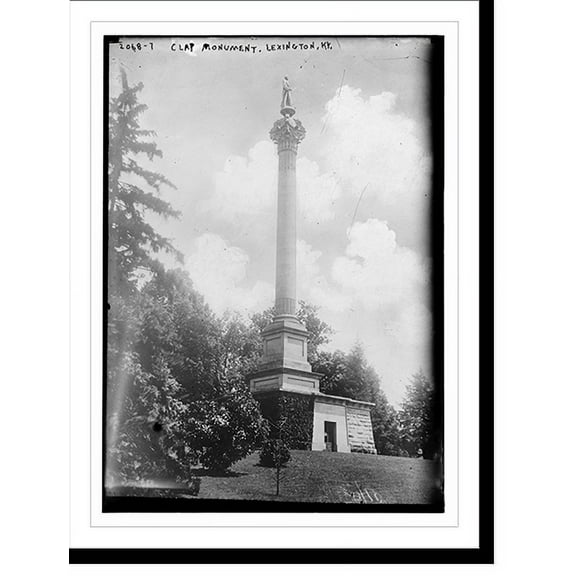 Historic Print, Clay monument - Lexington, Ky., 16" x 20"