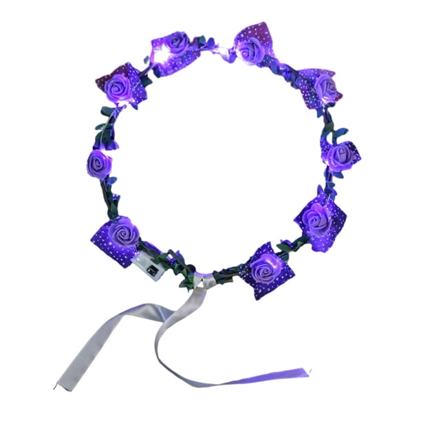 Vestido de Día de San Valentín Día de San Valentín Llevó la Banda de Cabeza, Red Love Lamp Head Hoop, Accesorios para el Cabello de la Fiesta, Festival de la Cabeza de las Mujeres Accesorios para el C