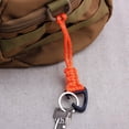 thumbnail image 3 of Seven-core Umbrella Rope Handmade Triangle Hanging Hand Rope Keychain Hanging Rope Flashlight Rope Anti-falling Rope Knife Drop - Military Green, 3 of 4