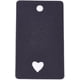 thumbnail image 1 of 100 etiquetas de precio de papel, etiquetas colgantes rectangulares con corazón, etiquetas de regalo de papel., 1 of 2