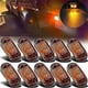 thumbnail image 2 of 20 Pcs Led 2.5inch 2 Diode Light Oval Clearance Trailer Truck Side Marker Lamp Yellow Red, 2 of 5