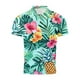 thumbnail image 3 of Mens Manga Corta Botón Abajo Camisas con Bolsillo Pulover Botón de Impresión de la Camisa de Solapa de Poliéster Cuello de Vuelta, Blusa Casual para Hombres, 3 of 5