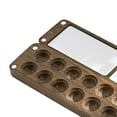 thumbnail image 3 of destyer Wood Palette Tray Wooden Paint Box, Paint Container Travel Paint Case Mixing 16 Grids, 3 of 9
