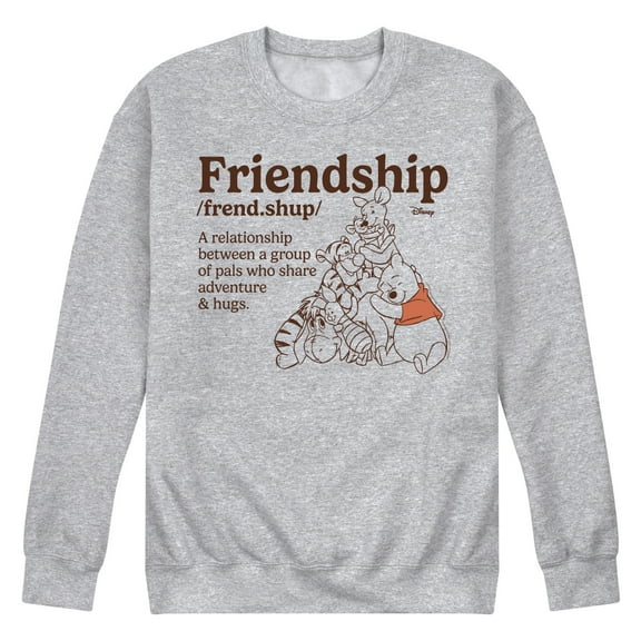 Winnie the Pooh - Pooh And Friends Friendship Definition - Men's Crew Fleece Sweatshirt