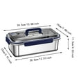 thumbnail image 2 of SIfdSeng Small Snack Containers Airtight Food Storage Containers with Lids Food Grade 316 Stainless Steel Leakproof Design Large Capacity for Kitchen Stackable and Portable for Outdoor, 2 of 3
