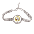 thumbnail image 1 of Taiwán edificio insignia de atracciones Pulsera de tobillera de cadena de tenis, joyería de diamantes, 1 of 3