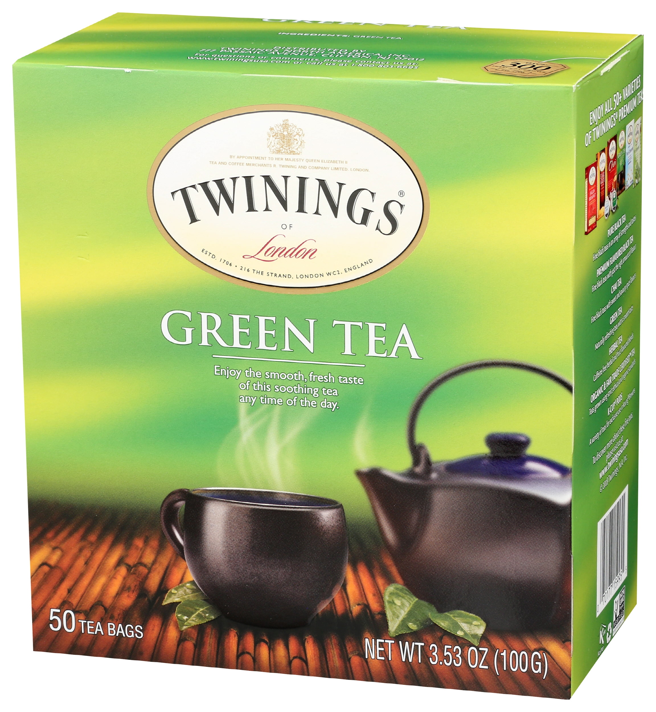 Pack of 6, Twinings Green Tea, 3.53 oz