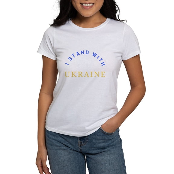 CafePress - Solidarity With UKRAINE T Shirt - Women's Classic T-Shirt