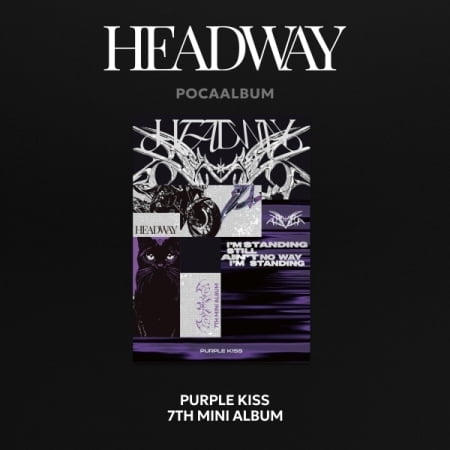 Purple Kiss - Headway - Poca Album - QR Card w/Photocard, Unit Photocard   2 Stickers - Music & Performance - CD