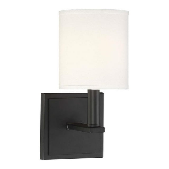 Savoy House Waverly 1 Light Modern Metal Sconce in Matte Black