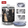 thumbnail image 3 of 12oz Tumblers Dog Breeds Vacuum Insulated Stainless Steel Travel Tumbler Cups Mug with Lid and Straw for Beer,Coffee,Beverages with Cleaning Brush for Cold & Hot Drinks, 3 of 5
