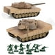 thumbnail image 1 of Tanque Toy Playset Gresdent de la Segunda Guerra Mundial con 2 modelos M1A2 estadounidenses y 10 soldados, 1 of 1