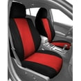 thumbnail image 2 of CalTrend Front Sport Buckets Carbon Fiber Seat Covers for 2005-2011 Toyota Tacoma - TY230-02FC Red Insert with Black Trim, 2 of 3