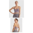 thumbnail image 3 of Top-kevin Sports Bras for Women Pack Criss Cross Back Sexy Strappy Sports Bra Seamless Padded Yoga Bra with Removable Cups Women's Strappy Sports Bra with Criss Cross Back, 3 of 6
