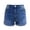 Dark Blue, variant on Sngxgn Womens Shorts Comfy Summer Drawstring High Waist Cotton Shorts for Women Trendy(Dark Blue,M)