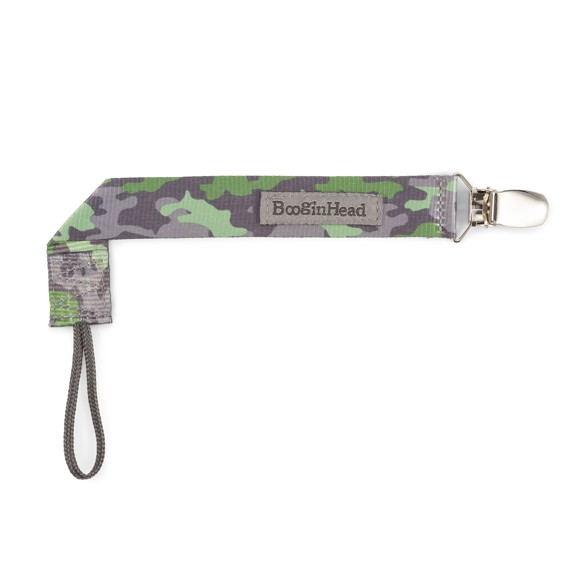 BooginHead Universal Pacifier Clip, Infant Toddler Boys and Girls, BAM Camo Chevron