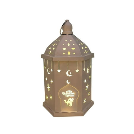 

Jmntiy Ramadan Decoration Lights Holiday Lighting Wrought Iron Night Light Clearance