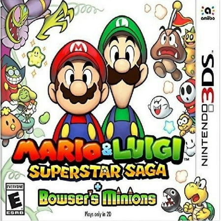 Restored Mario & Luigi: Superstar Saga + Bowser's Minions (Nintendo 3DS, 2017) (Refurbished)
