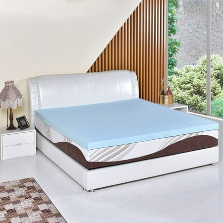 Costway Queen Size Memory Foam Mattress Pad Bed Topper Costway Queen Size Memory Foam Mattress Pad Bed Topper