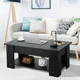 thumbnail image 3 of Costway Lift Top Coffee Table Modern Accent Table w/Hidden Storage Compartment & Shelf Black, 3 of 10
