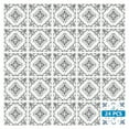thumbnail image 2 of Mi Alma Vinyl Backsplash Decor - White Black Floral Peel & Stick Tiles 6x6, 2 of 11