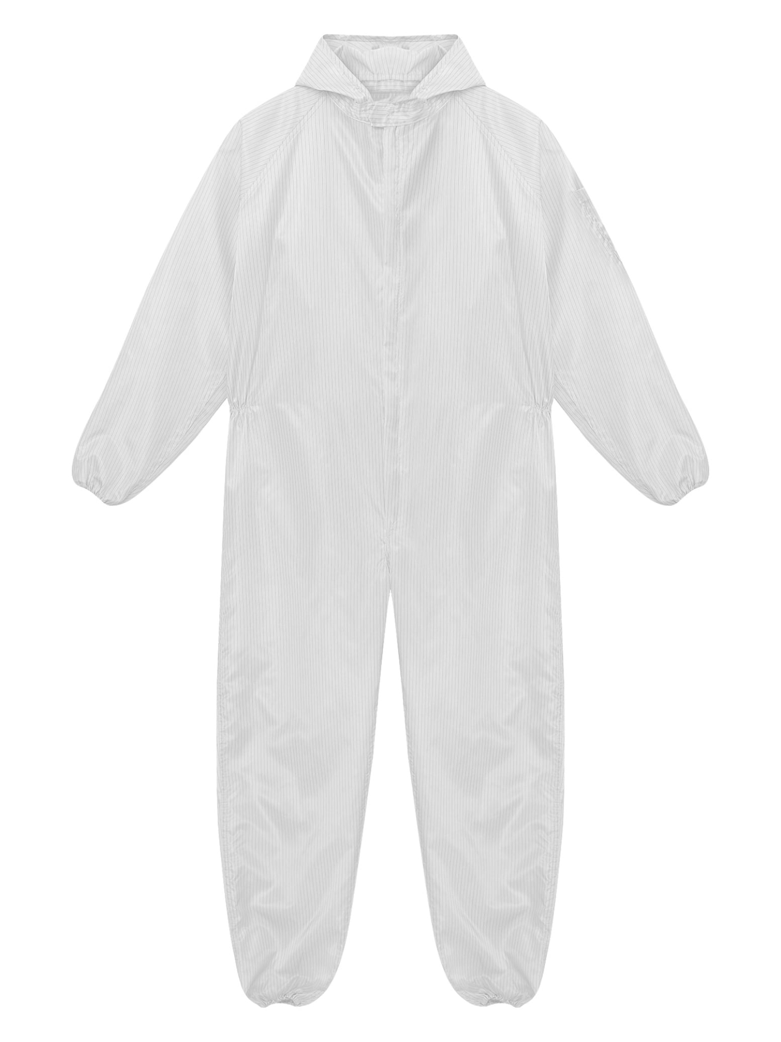Haitryli Mens Anti-Static Bodysuit Coverall Zip Up Jumpsuit