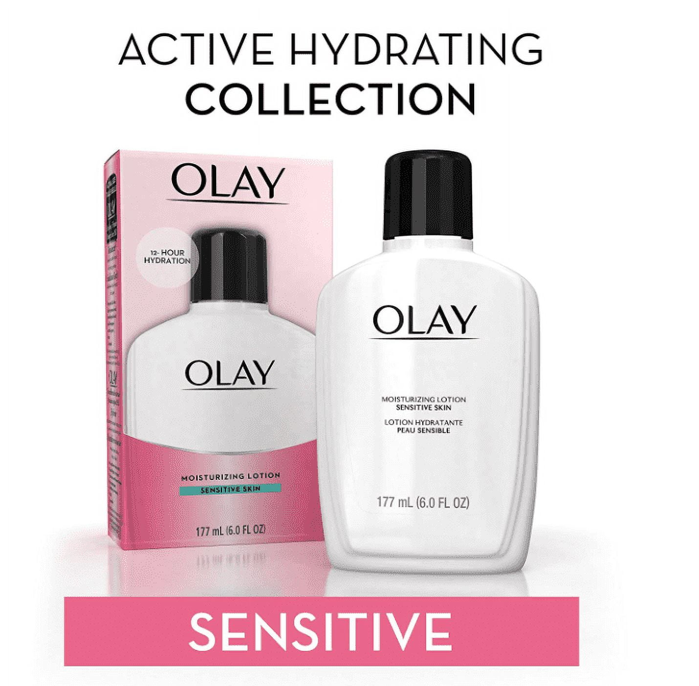OLAY Moisturizing Lotion Sensitive Skin 6 oz (Pack of 2)