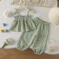 thumbnail image 2 of KEXE 4T Summer Outfits For Girls Summer Clothes For Toddler Girls Summer Toddler Girl Clothes Baby Girl Sleeveless Shirt Shorts Set Cute Outfits, 2 of 4