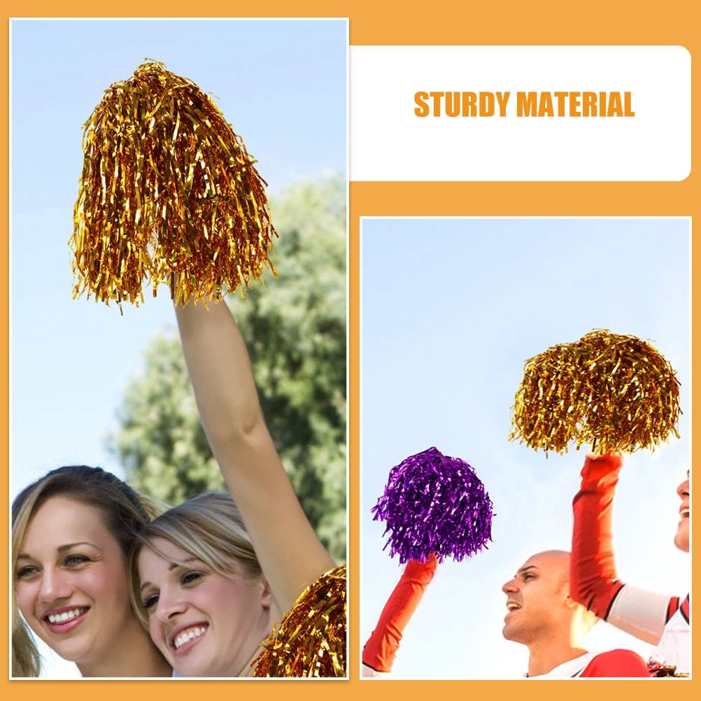 KAKOWELY Pom Poms Cheerleading Bulk 28Pcs 11.8X0.8X0.8In Gold