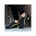 thumbnail image 6 of Gomelly Unisex Ankle Boots Steel Toe Work Shoes Lace Up Safety Boot Comfortable Sneakers Outdoor Working Black And Yellow 7, 6 of 7