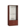thumbnail image 3 of Mod-Arte Cambridge 2-Door 2-Drawer Wood Wardrobe Cabinet in Mahogany, 3 of 4
