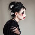 thumbnail image 3 of Pinzas para el Pelo JAMW 6 Piezas Esqueleto Calavera Zombi, 3 of 5