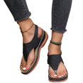 thumbnail image 3 of Sandalias ortopédicas cómodas para mujer, sandalias tipo tanga, sandalias planas informales para la playa, 3 of 4