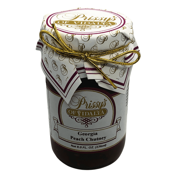 Prissy's of Vidalia Georgia Peach Chutney - Gourmet Southern Condiment, 8 oz