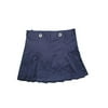 French Toast Little Girls' Peached Twill Pleated Scooter, Navy, 6