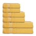 thumbnail image 4 of Melissa Linen 6 Pack Turkish Towels, 2 Bath Towel, 2 Hand Towel, 2 Washcloth Bathroom Towel Set, Yellow, 4 of 6