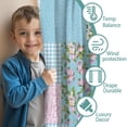 thumbnail image 3 of Blackout Kids Curtains,Pioneer Flower Floral Print Pattern Childrens Insulated Curtains Set Of 2,Bedroom Essentials,Toddler Room Decor 42"x54", 3 of 5