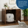 thumbnail image 5 of EliteEdge Cat Litter Enclosure Cabinet with Power Outlet & Dog-Proof Shelf, Litter Box House for Self-Cleaning Models 3/4, Home Pet Furniture,Tiger Color, 5 of 9