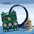 thumbnail image 3 of Hydraulic Pressure Gauge Coupling Kit, Hydraulic Pressure Test Kit Wide Range Strong Strength With 3 Hose For Motor, 3 of 8