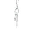 thumbnail image 2 of Angara Natural Diamond Necklace - Diamond Heart Pendant with Infinity Loop in Platinum for Women, 2 of 8