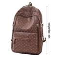 thumbnail image 3 of HJYCHN Bookbag for Girls Dot Print Large Capacity Daypack Back to School Supplies for Kids and Backpack for Boys A, 3 of 5
