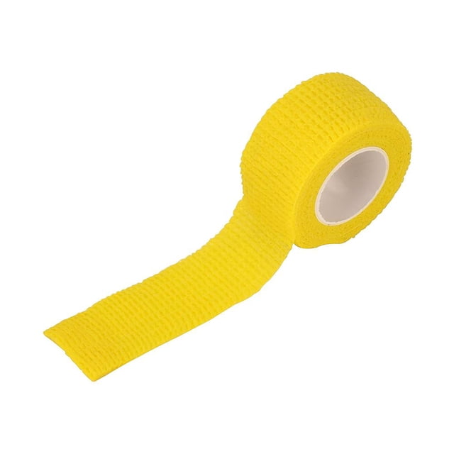 Accesorios auxiliares transpirables para envoltura de cinta de agarre de tatuaje desechable (amarillo) Ygjytge Cuidado Belleza